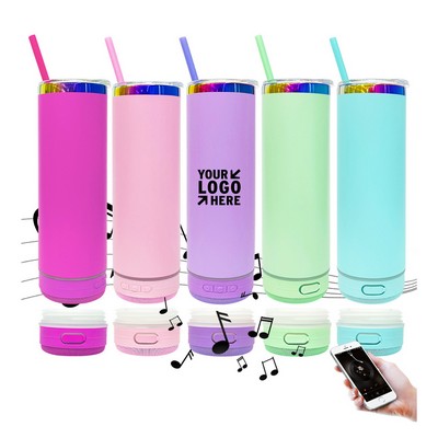 20 Oz. Wireless Bluetooth Speaker Water Bottle