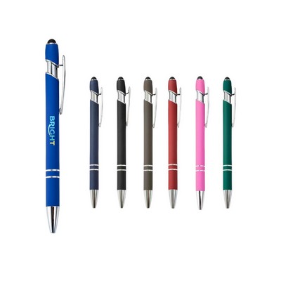Soft Touch Aluminum Incline Stylus Pen